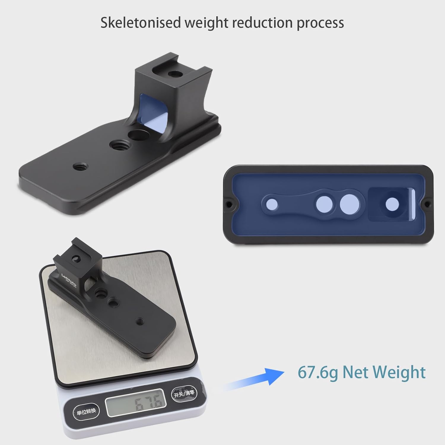 Leftfoto Replacement Lens Foot Base for Nikon AF-S Nikkor 70-200 mm f/2.8E FL ED VR & AF-S 500mm f/5.6E PF ED VR Lens - Arca-Swiss Style Tripod Plate, Black