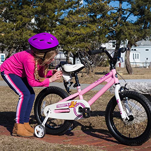 Royalbaby Kids Bike Boys Girls Freestyle Bmx Bicycle With Training Wheels Gifts For Children Bikes 12 Inch Pink #TOP2