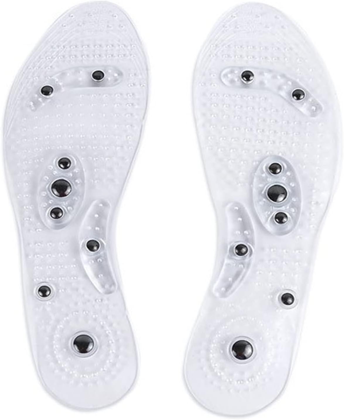 2PCS Massage Insoles Acupressure Foot AntiFatigue Pain Relief