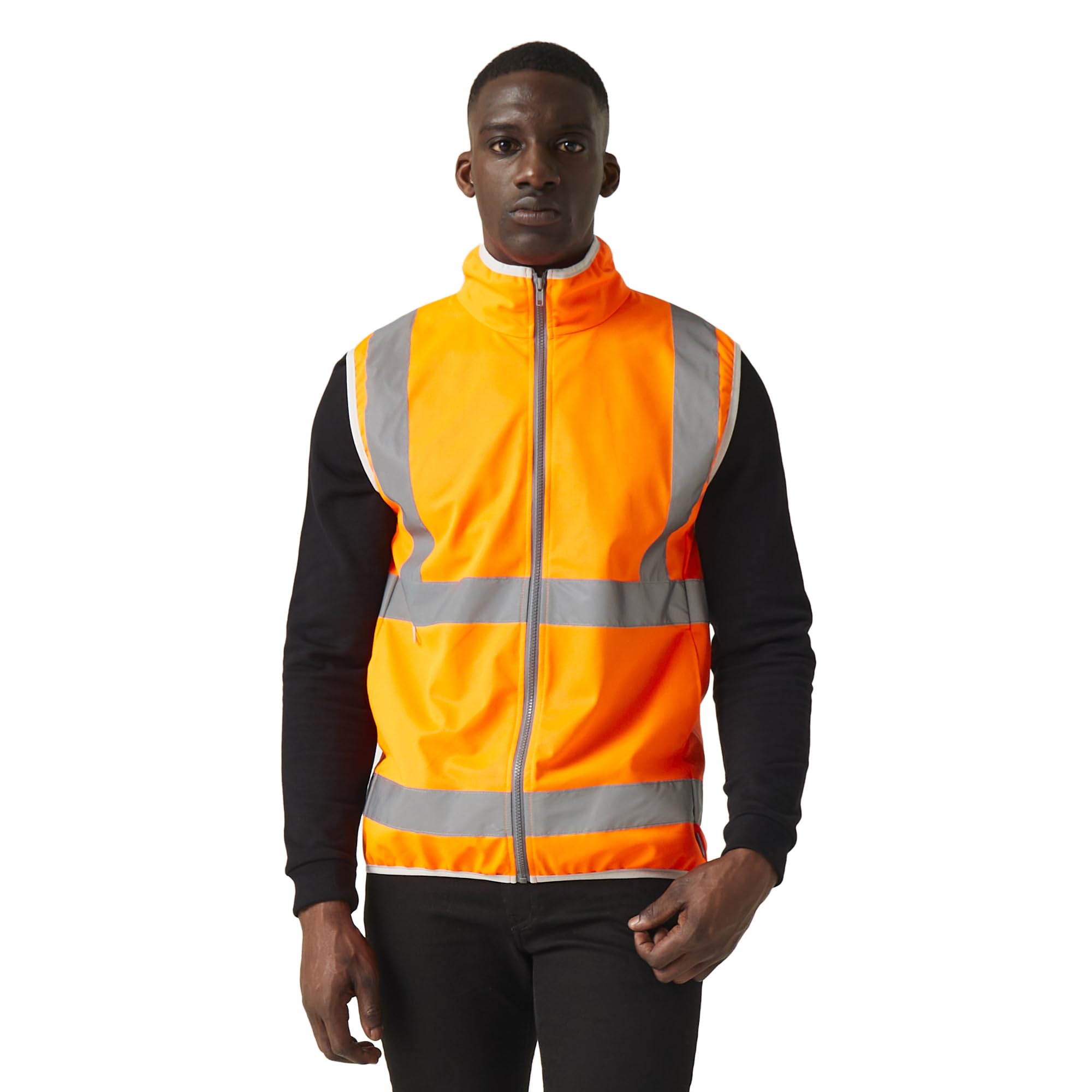 Regatta Mens Pro Full Zip Hi-Vis Vest (3XL) (Orange)