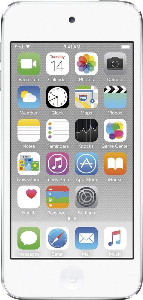 Apple iPod touch 128GB Silver (6th Generation) (Renewed)