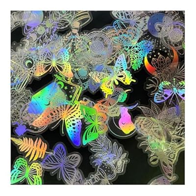 YAKUNCL 200 Pcs Holographic Aaesthetic Stickers...