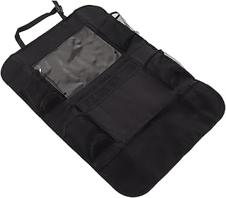 Organizador do Banco Traseiro do Carro, Protetor de Encosto do Banco Kick Mat Viagem Organizador do Banco Traseiro do Carro Com Suporte para Tablet Vários Bolsos de Armazenamento