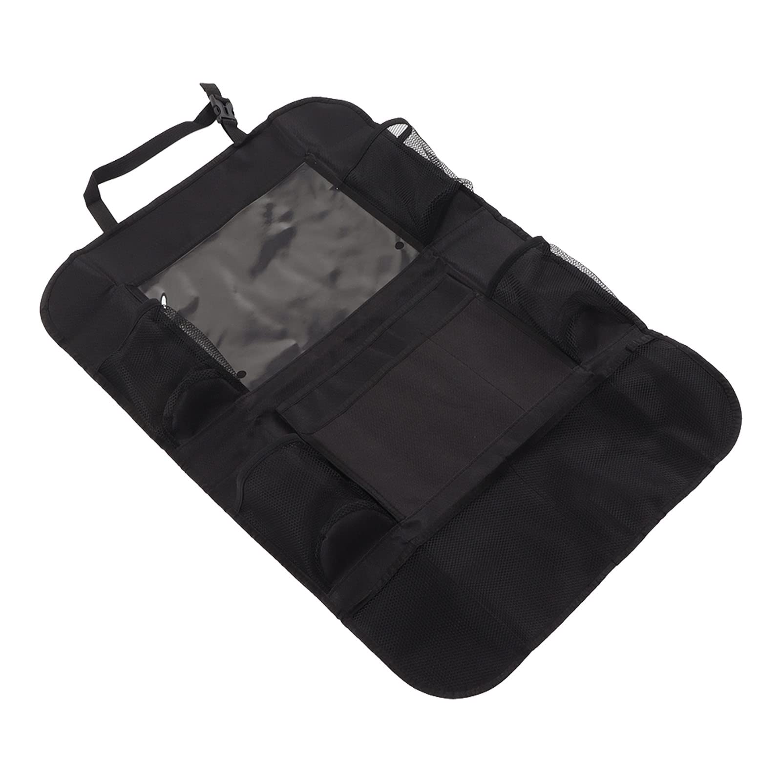 JAOCDOEN Kick Mat Backseat Seat Back Protector Kick Mat Travel Car Backseat Organizer with Tablet Holder Multiple Storage Pockets