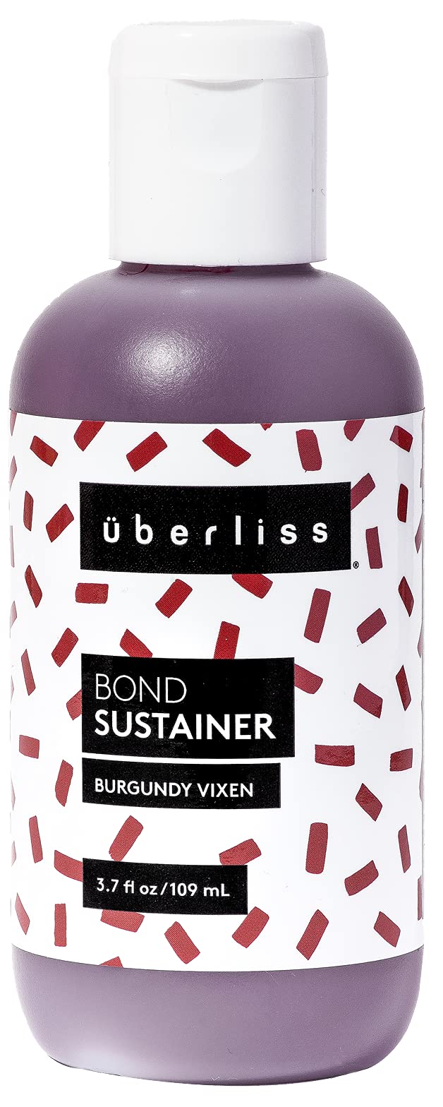 Bond Sustainer Color (Burgundy Vixen) 3.7oz - Color Depositing Conditioner - Semi Permanent Direct Dye - Rebuild Broken Bonds - For Healthy Hair