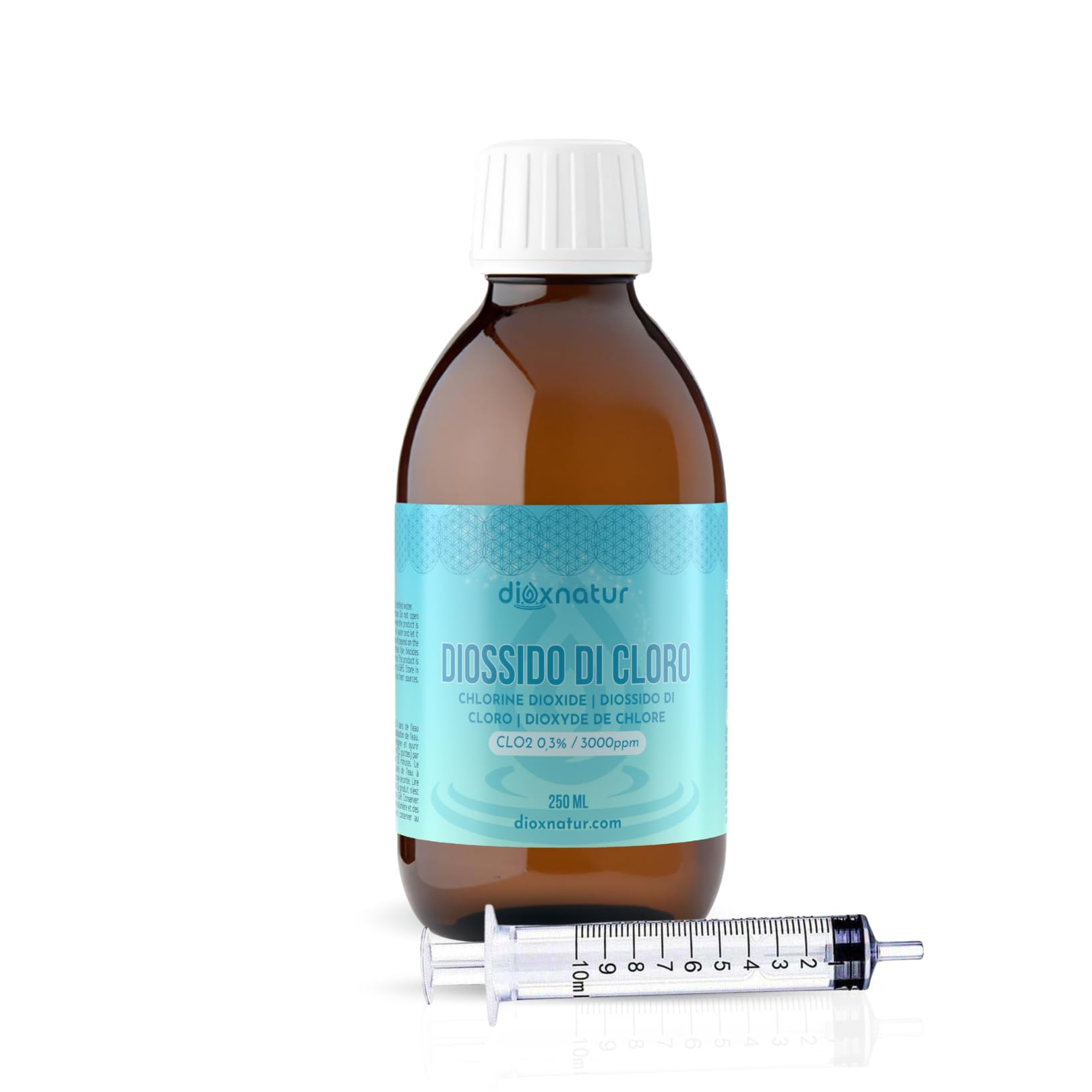 Diossido di Cloro 250ml Vetro 3000 PPM