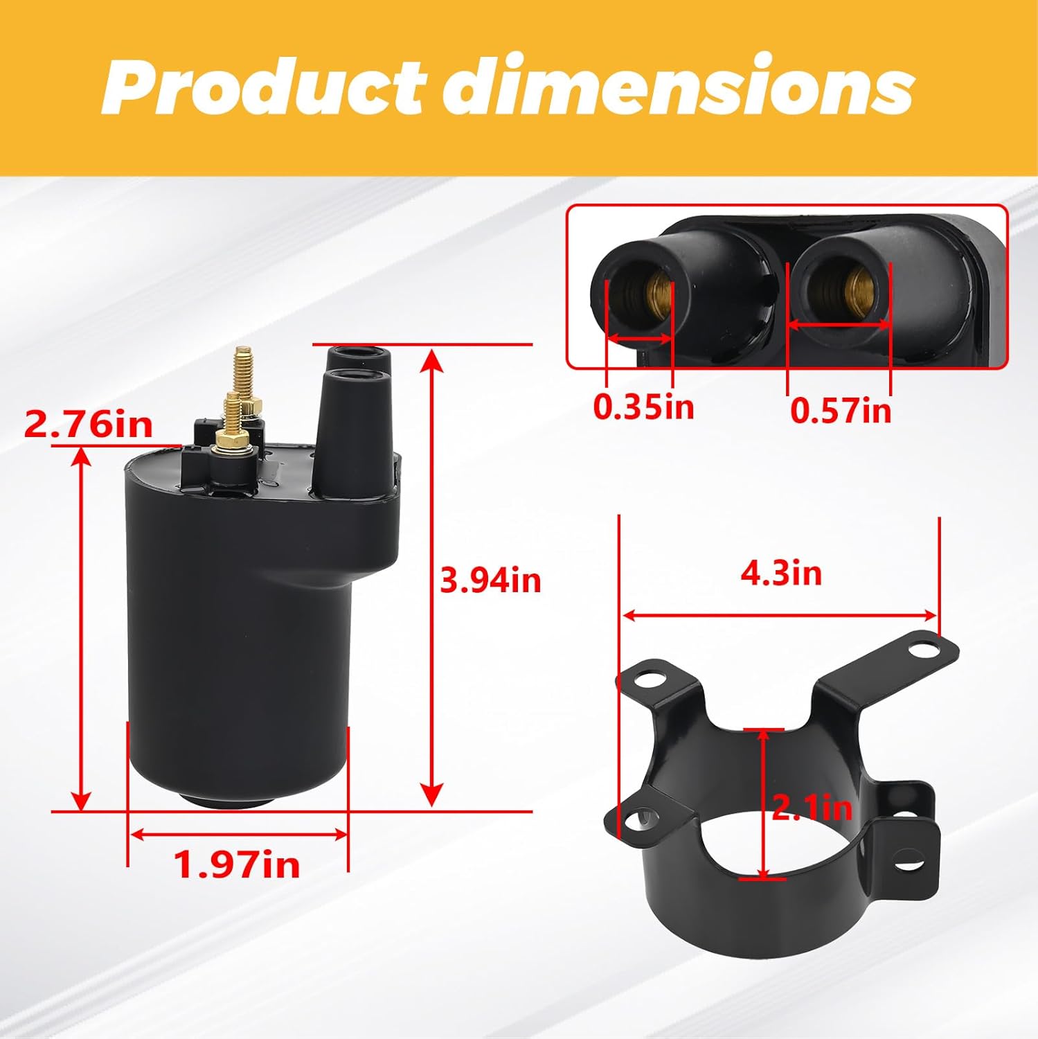 166-0820 166-0772 Ignition Coil for Onan Points Models BF B43 B48 NHC CCK P218G P220G P224G Engine Replaces 166-0820 166-0804 541-0522 He166-0761 He541-0522 Generator
