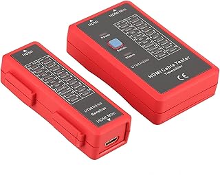 Akozon HDMI Tester HDMI Portable High Definition Cable Tester Checker NF-622 LED Indicator to Check Disorder, Open and Cross Status of HDMI Cables and Hd Wire Test Ideal for Troubleshooting