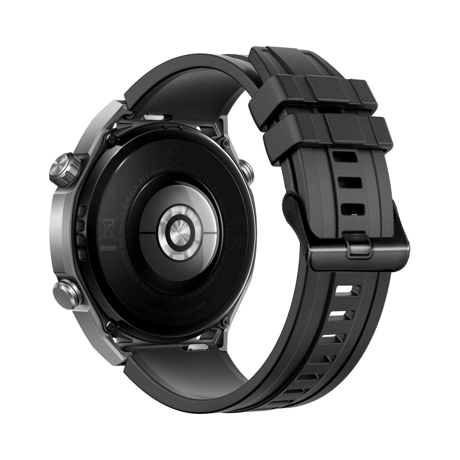 Giopuey Pasek kompatybilny z Huawei Watch Ultimate, (2 w 1) miękki silikonowy pasek do zegarka + 3-pak ochraniacza ekranu TPU, wymienny, oddychający pasek odporny na zużycie, for Huawei Watch Ultimate