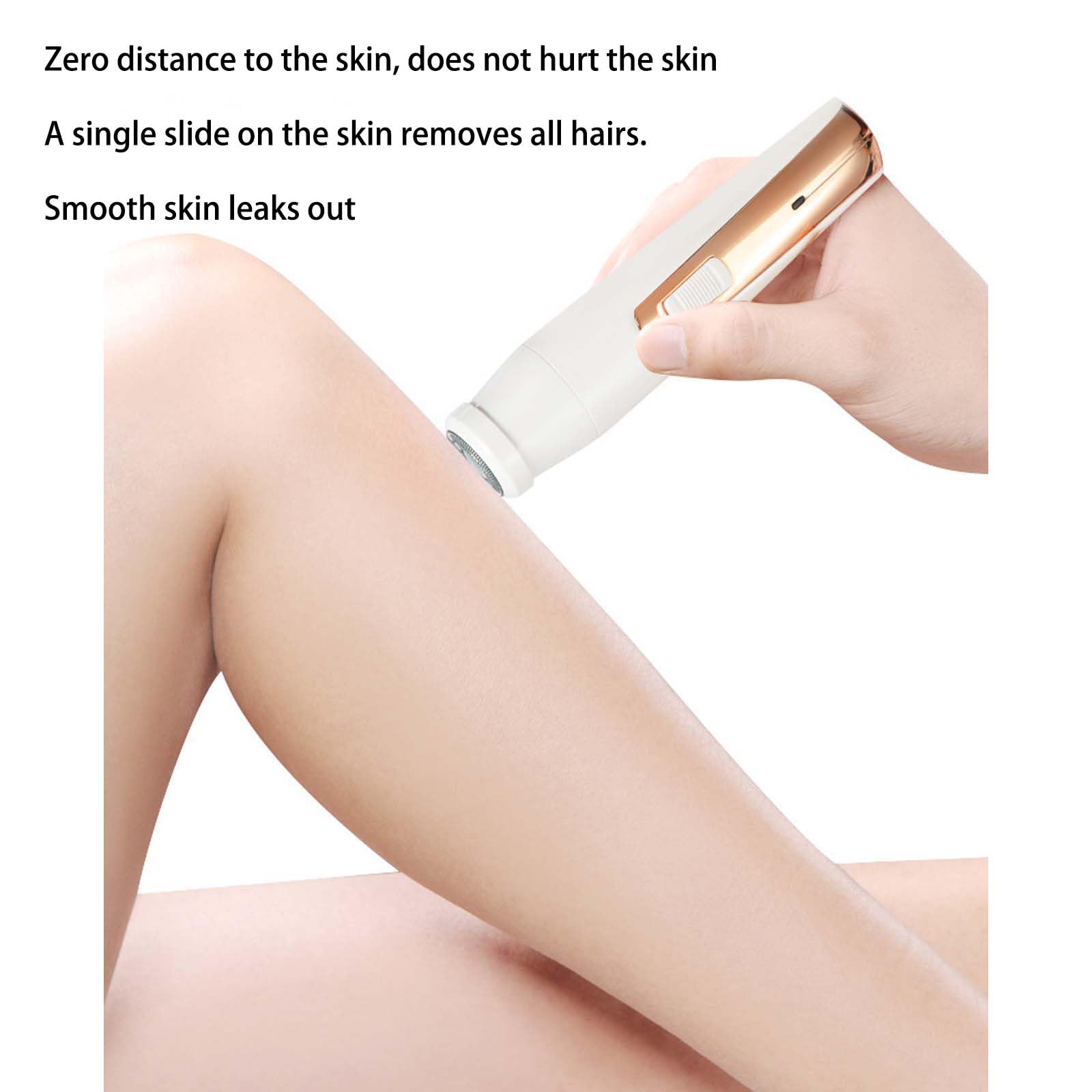 Maquinilla de afeitar eléctrica para mujer, afeitadora facial, removedor de vello facial, recortadora eléctrica de bikini para piernas, maquinilla de afeitar de viaje para cejas, orejas, nariz
