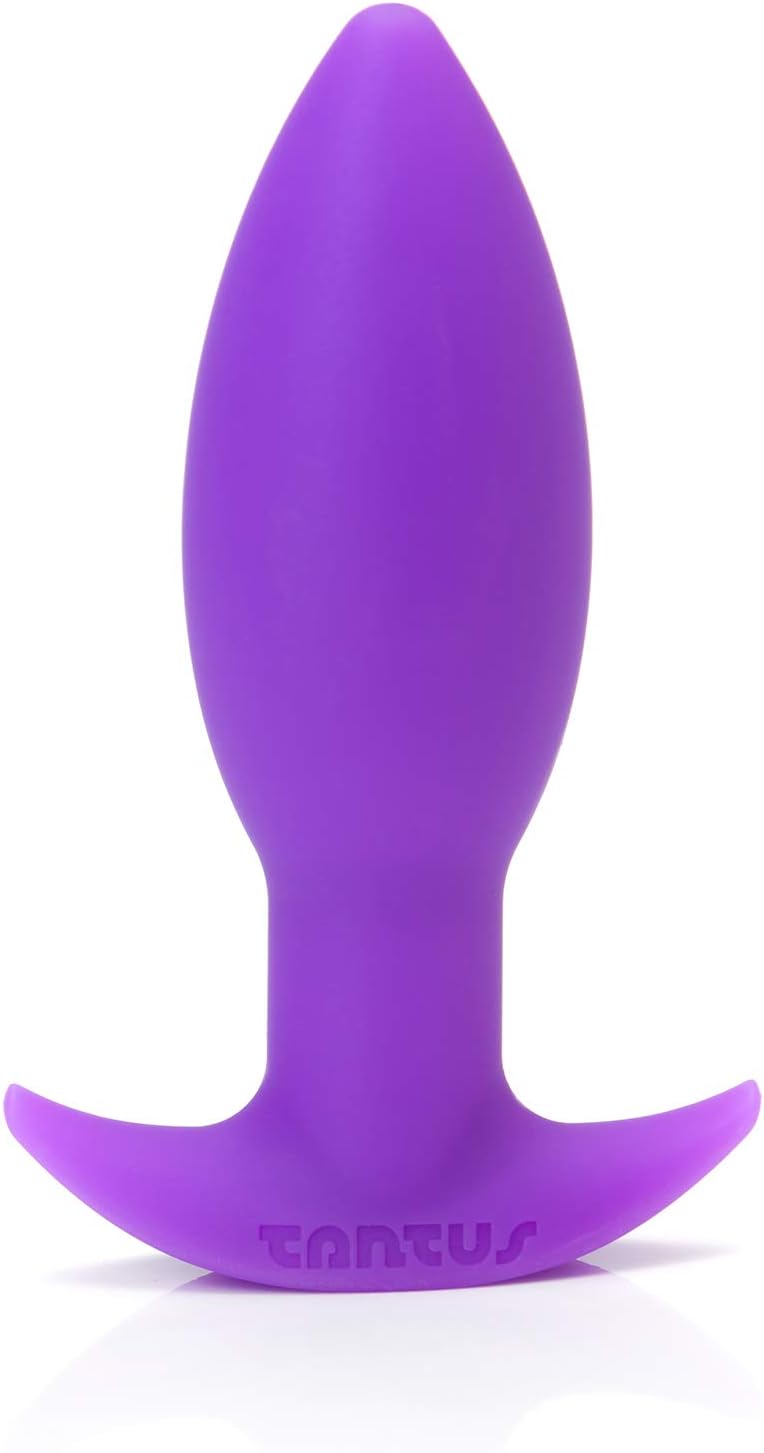 Tantus Adult Toys - Juice - Ultra-Premium Silicone Anal Butt Plug - Black - Firm & Flexible