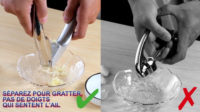 Newaner Presse-Ail En Acier Inoxydable - Gadget Cuisine Pratique Et Facile à Nettoyer - Lave-Vaisselle
