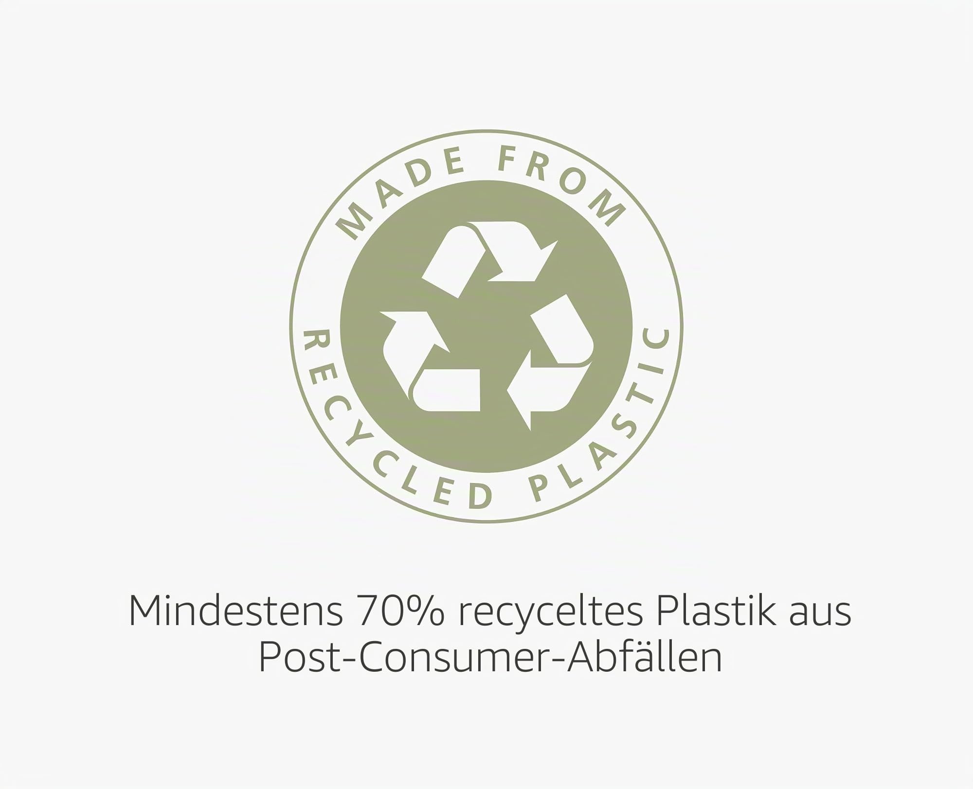 Joseph Joseph IW6 30L Öko Eco Müllbeutel aus recyceltem Kunststoff, Küchenabfallbeutel mit Kordelzug, extra stark - 4 Pack x 20 Beutel, Grau