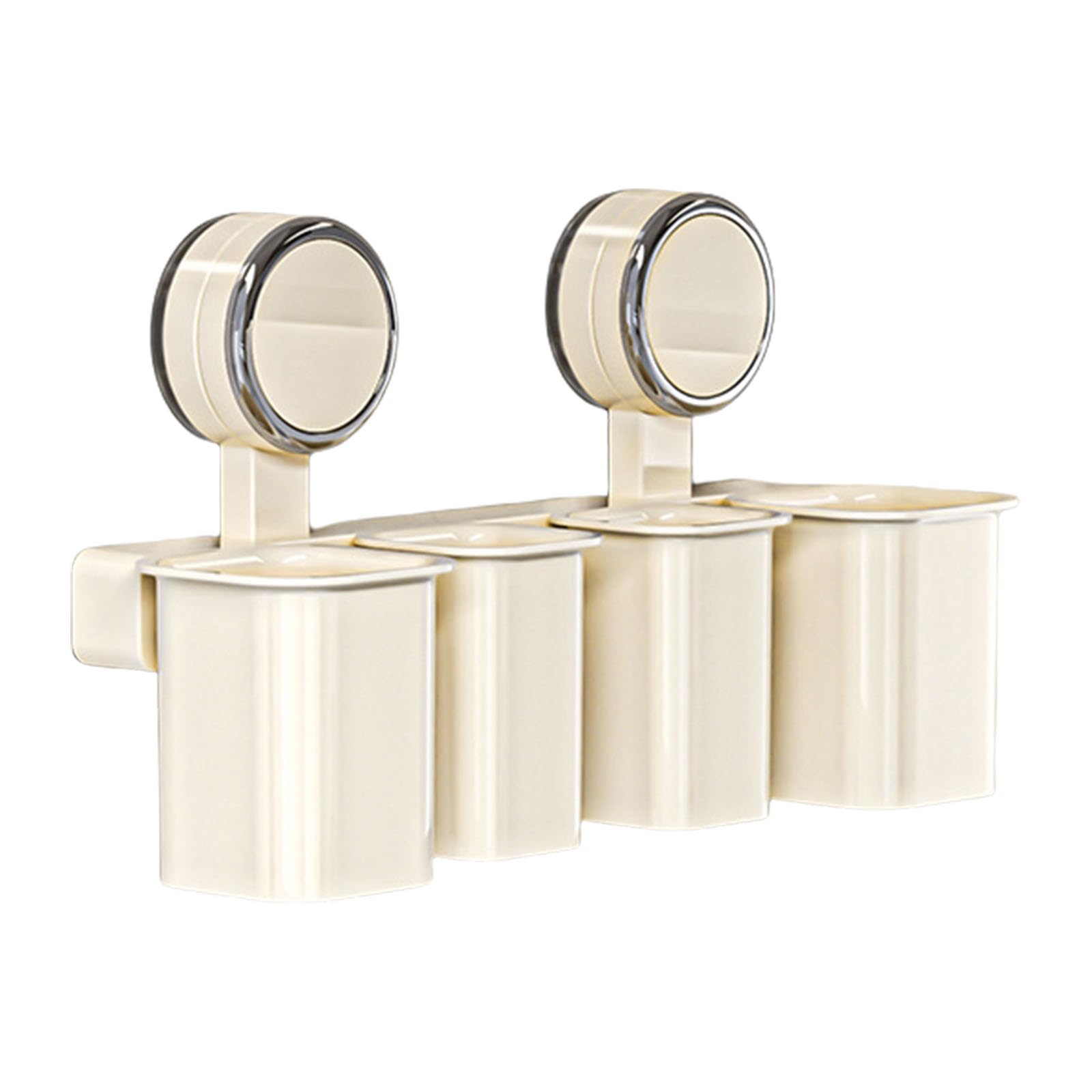 Sturdy Toothbrush Holder Suction Cup User Friendly Wall Organizers with High Load Capacity for Bathroom Wall Mounted Rack