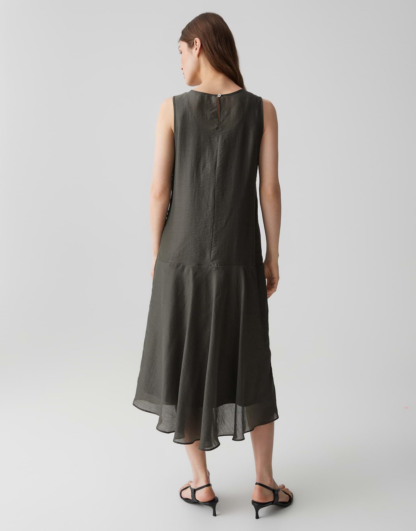 OPUS Damen Midikleid | Zart fließendes Midi Kleid im Lagen Look