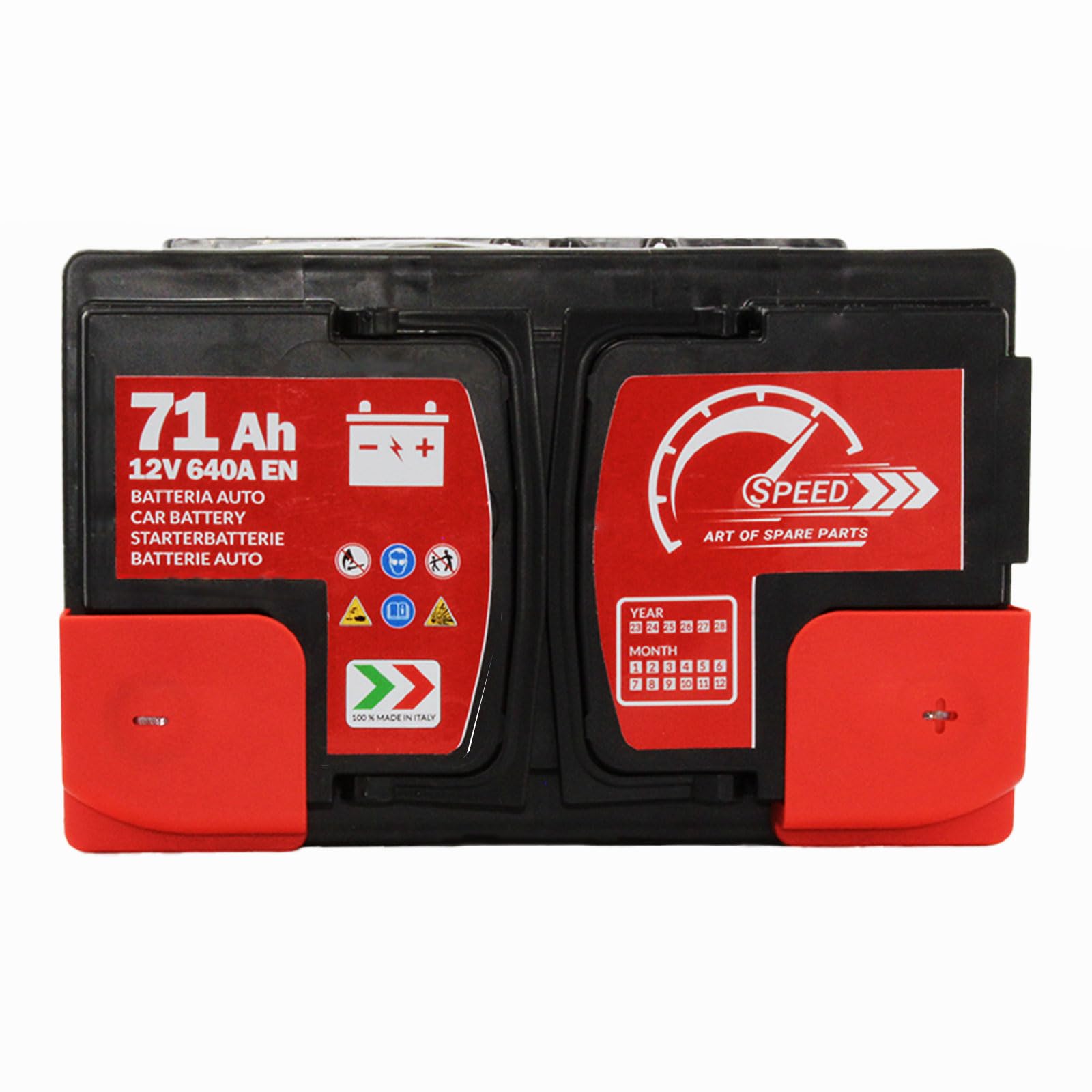 Batteria Auto Speed L3B71-12V 71Ah 640A con Polo Positivo A Destra