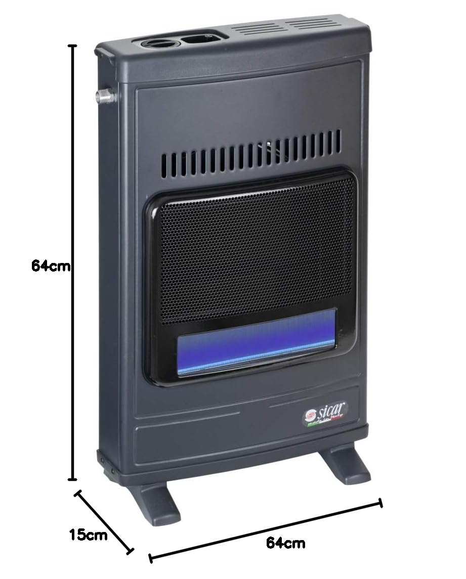 estufa de gas Metano infrarrojos sicar 4100 W Azul cuchillas Eco 45