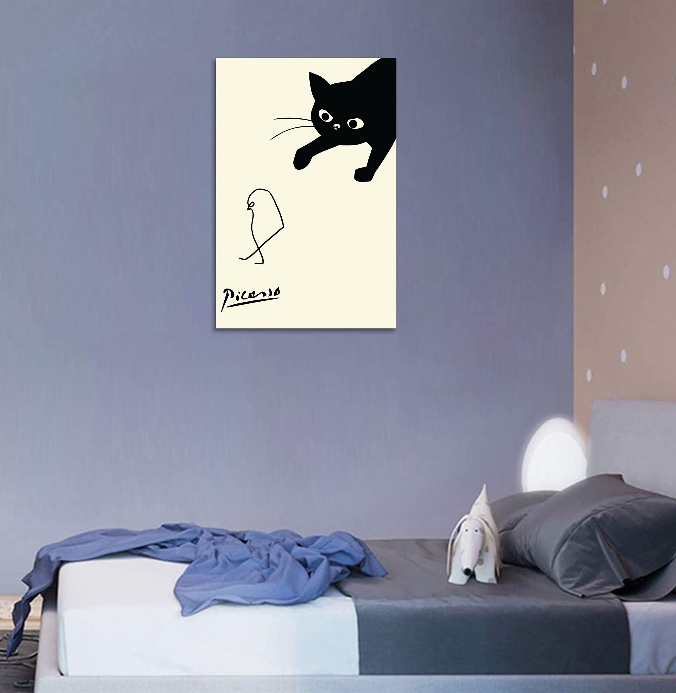 【在庫処分】2枚 ピカソ アートパネル 猫 絵画 壁飾り 開運 額付きポスター Amazon.co.jp: 2枚 ピカソ アートパネル 猫 絵画 壁飾り 開運 額付き