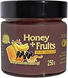 Mel com Açaí e Banana Gold Medal Honey | Mel puro 100% Natural e Saudável | Perfeito para Lanches e Sobremesas | Sem Açúcares ou Aditivos | Sabor Autêntico e Nutritivo | 250g