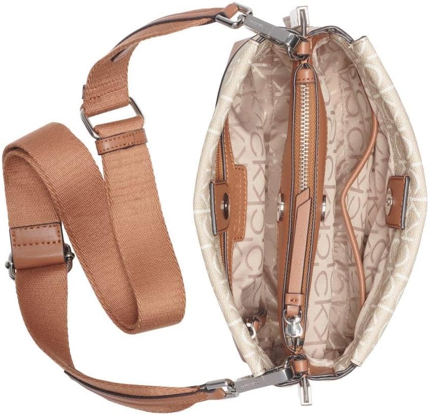 Calvin Klein womens Bianca Triple Compartment Crossbody - Image 5