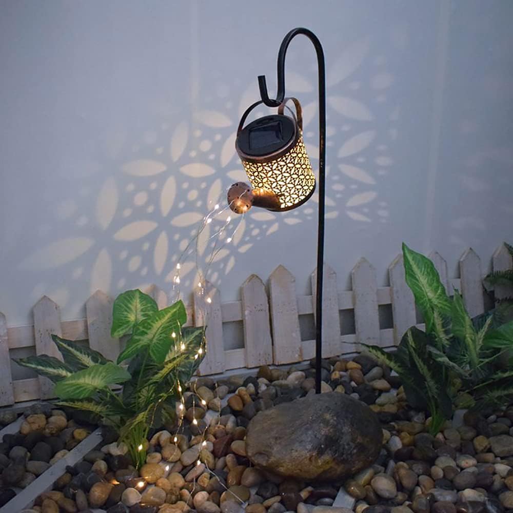 Outdoor Solar Garden LED Light - Star Shower Decoration for Yard Lawn, Patio & Landscape, White - Image 5