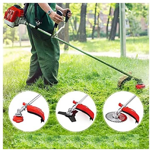 3-in-1 Gas Weed Wacker, 42.7cc 2-Cycle 18'' Cutting Path Cordless String Trimmer, Gas Powered Weed Eater with Detachable Edger/Brush Cutter and Shoulder Strap