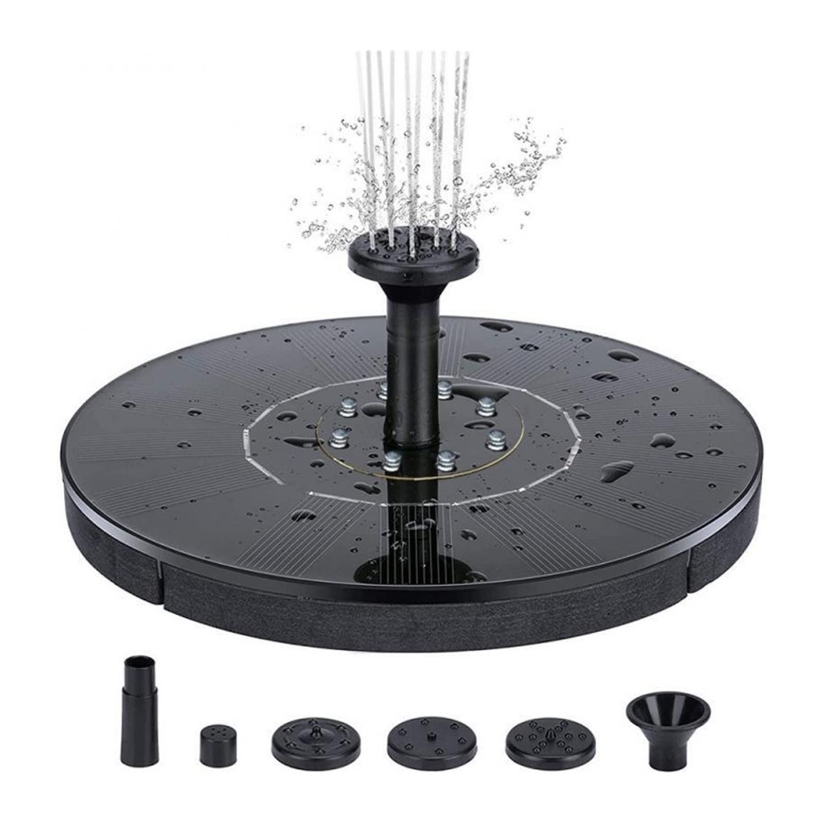 Floating Solar Fountain Garden Waterfall Pool Pond Bird Bath Panel Water Pump Decoration Powered Efficient Use Of Energy(16cm light)