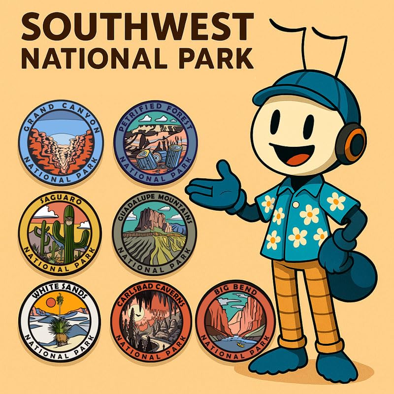 White Sands National Park Sticker Set – Durable Vinyl Decals (2