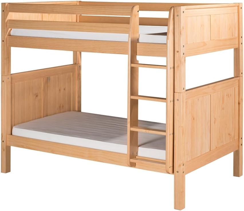 Camaflexi Bunk Bed, Twin-Over-Twin, Natural