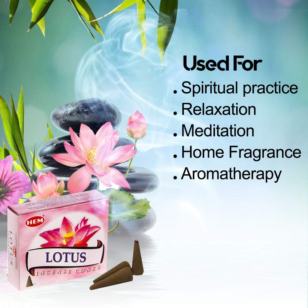 Encens Bâtons HEM Parfum Lotus - Lot Neuf, Fabriqué En Inde