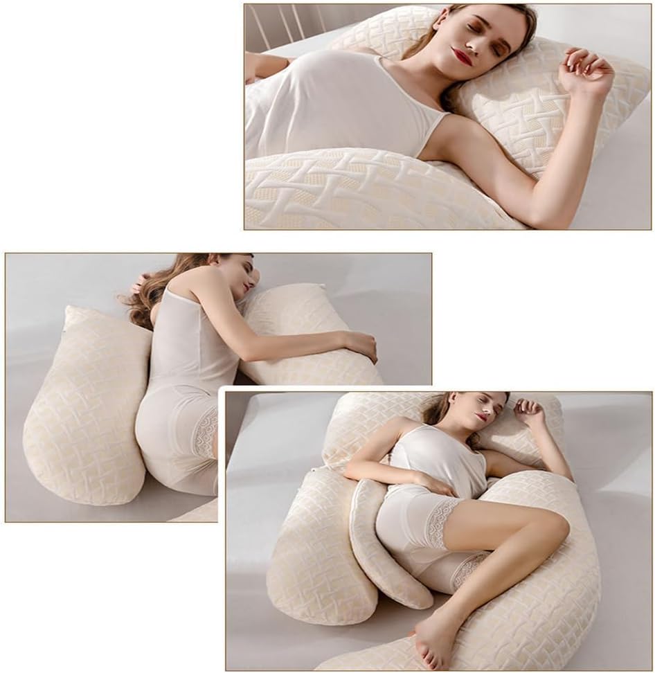 Pregnancy Pillow for Sleeping, G Shaped Full Body Pillow Pregnancy Pillows, Maternity Pillow Support for Back, HIPS, Legs for Pregnant Women, with Washable Cover,G,180 * 80 * 70cm