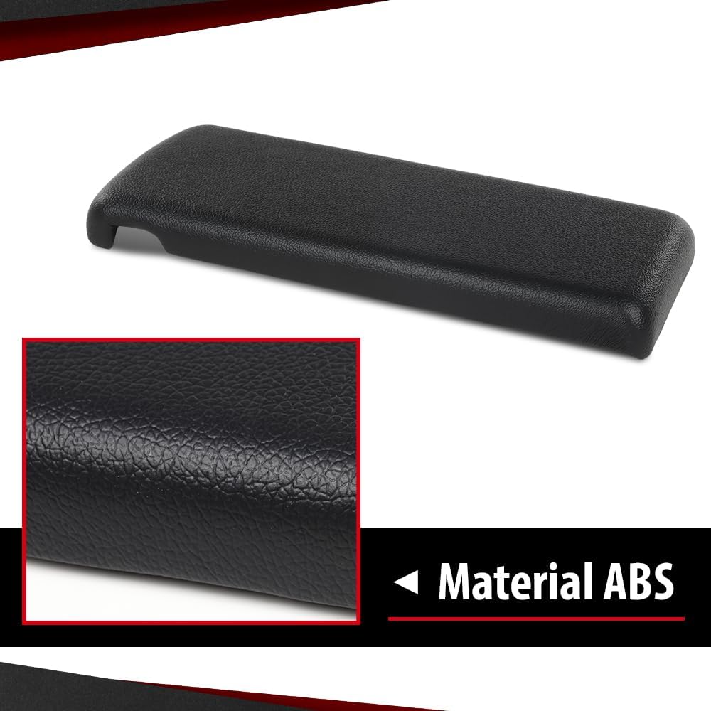 Console Lid Cover Compatible with Chevy Camaro 1973 1974 1975 1976 1977 1978 1979 1980 1981; Fit Pontiac Firebird 1970 1971 1972 1973 1974 1975 1976 1977 1978 1979 1980 1981 10019554 Black