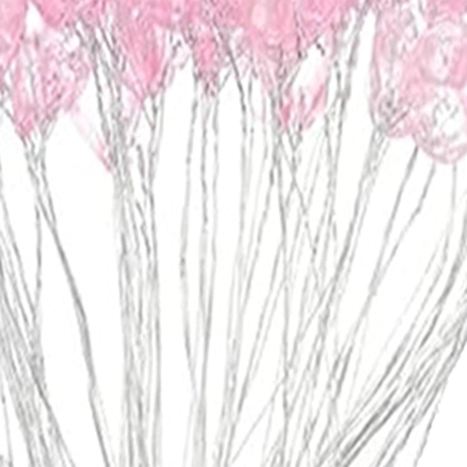 Taotenish 30PCS Artificial Flower Stem with Crystal Acrylic Beads Simulation Acrylic Bead Flower Branches for Wedding Home Party Decor - Pink