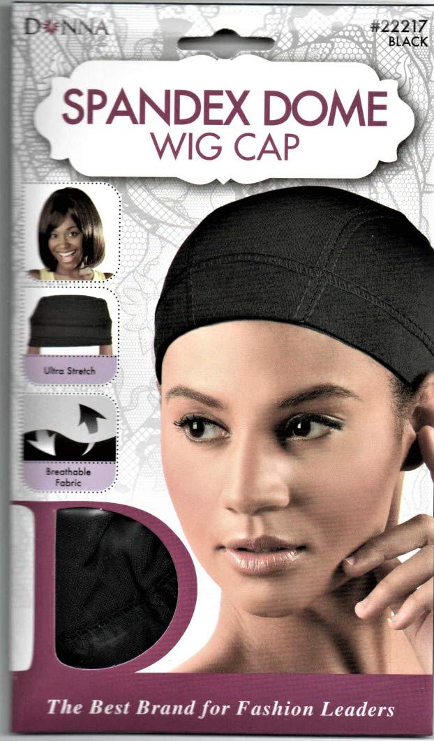 Donna CollectionBlack Spandex Dome Cap