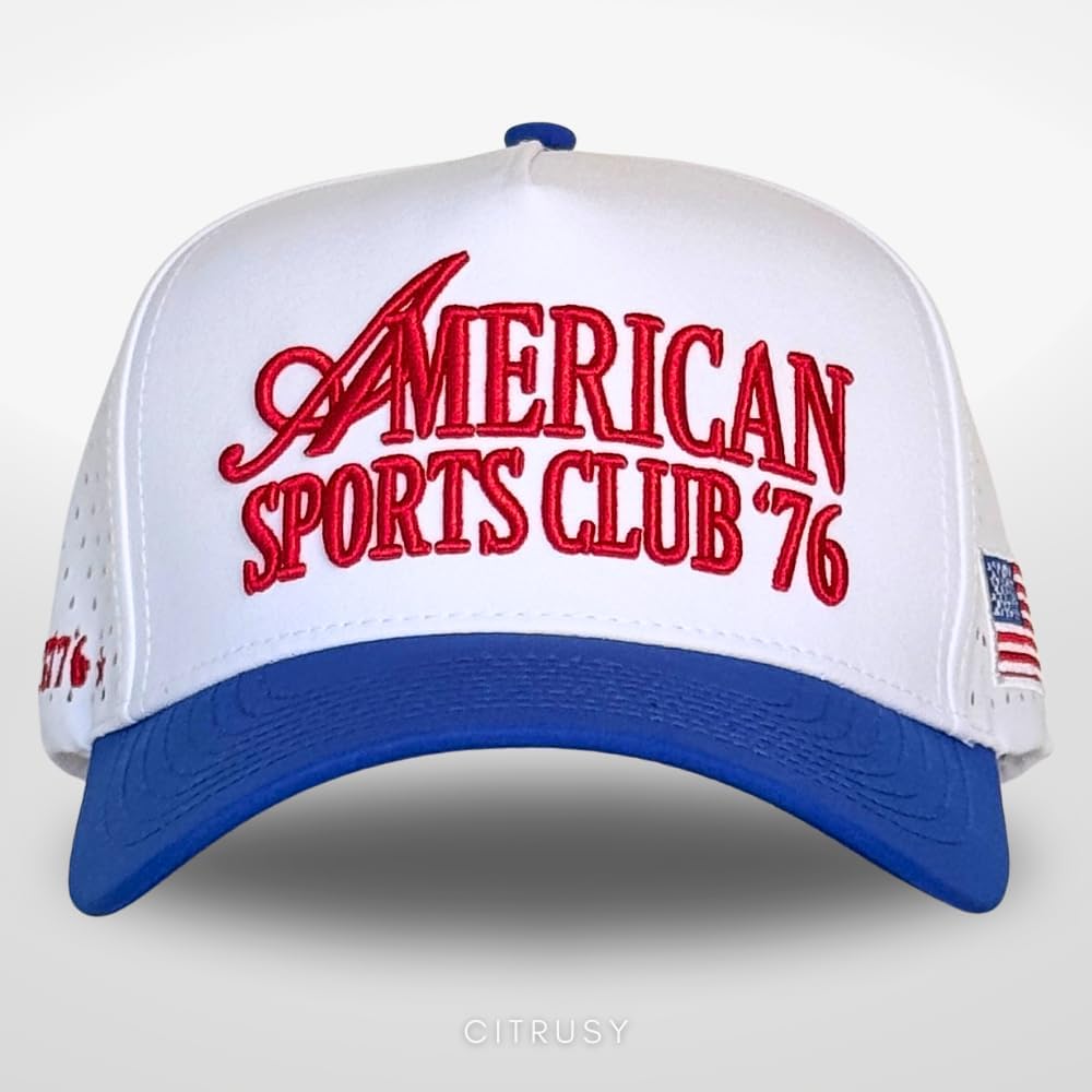 CITRUSY Athletic Trucker Golf Hat | Performance Mens 5 Panel Cap | Cool Breathable Waterproof Workout Running Snapback - Image 2