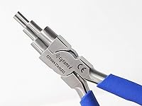 Vista 2 de Cynamed Alicates de acero inoxidable alemán 6 en 1, alicates formadores de bucle con mango antideslizante y cómodo para bucles y anillos de salto