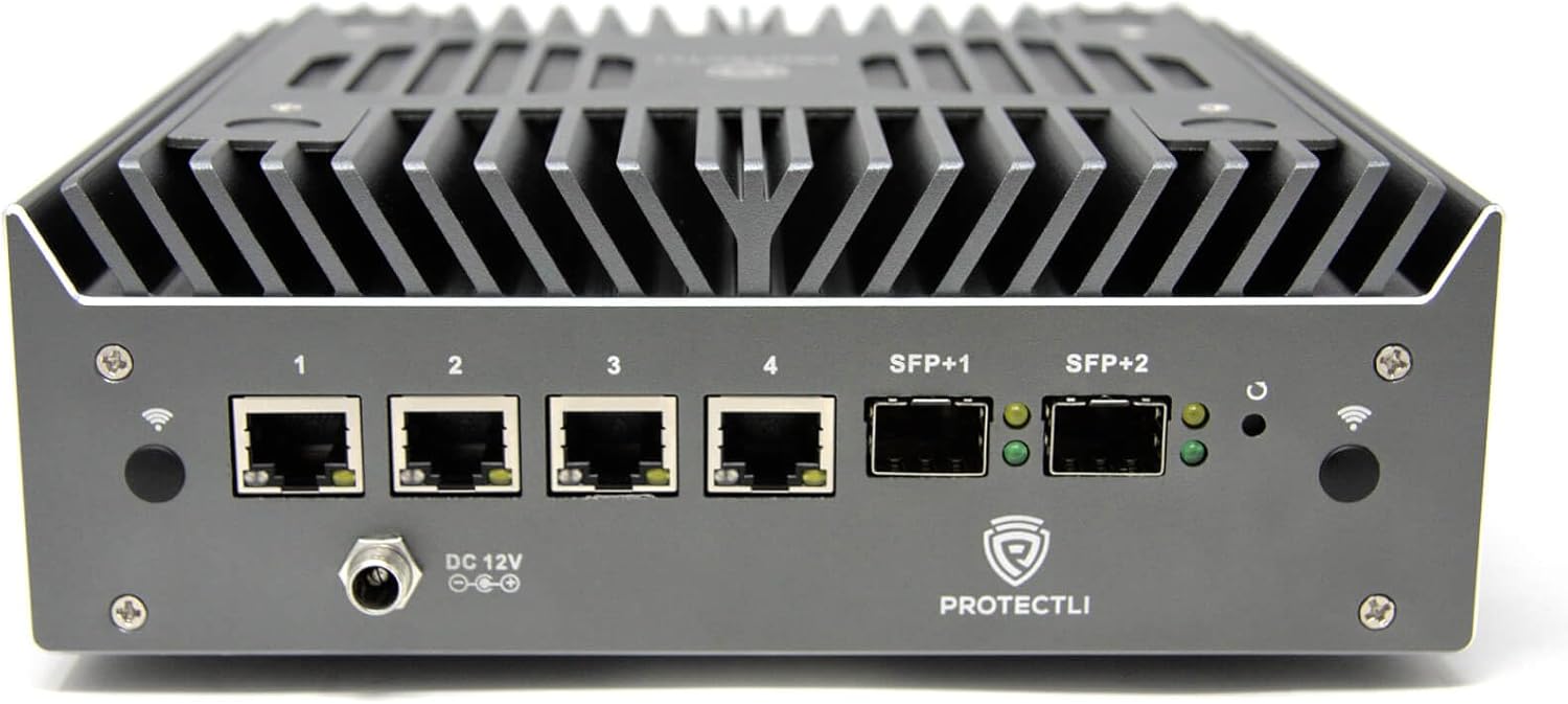 Protectli Vault Pro VP6670-6 Port, Micro Appliance/Mini PC – Intel i7, 2X 10G SFP+ & 4X 2.5G Ports, DDR5 RAM, M.2 NVMe or SATA SSD Storage, AES-NI, 32GB RAM, 500GB SSD Protectli Vault Pro VP6670-6 Port, Micro Appliance/Mini PC – Intel i7, 2X 10G SFP+ & 4X 2.5G Ports, DDR5 RAM, M.2 NVMe or SATA SSD Storage, AES-NI, 32GB RAM, 500GB SSD