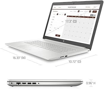 HP Notebook HD + de 17,3 polegadas, 11º Intel Core i3-1115G4