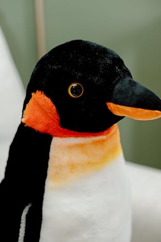 Miniatura 2 de The Petting Zoo Peluche de pingüino emperador, regalos para niños, animales marinos Wild Onez, juguete de peluche jumbo de pingüino de 20 pulgadas