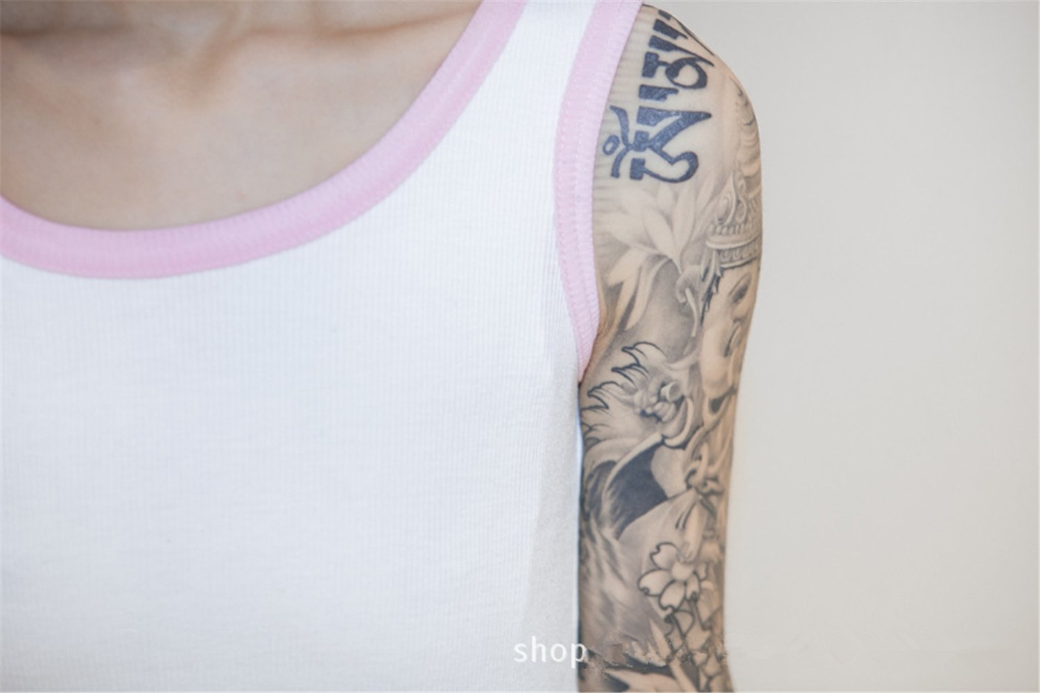 BaronHong Bawełniany elastyczny bandaż na klatkę piersiową, kolorowa kamizelka, tank top dla lesbijek Tomboy