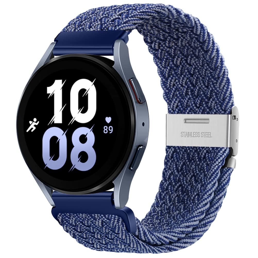 Photo 1 of 20mm Sport Loop Bands Compatible with Samsung Galaxy Watch 7 6 5 4 Band 40mm 44mm/Watch 5 Pro 45mm/Galaxy Watch 4 6 Classic Band 42mm 46mm 43mm 47mm/Watch 3 41mm/Active 2 Nylon Braided Strap Women Men