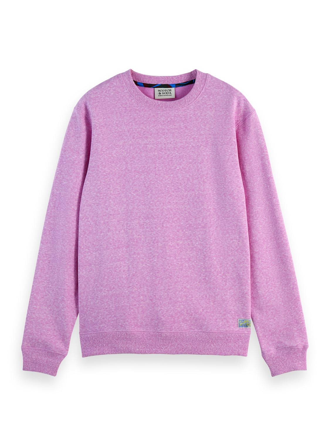 Scotch & Soda Men's Melange Sweatshirt, Iris Pink, M