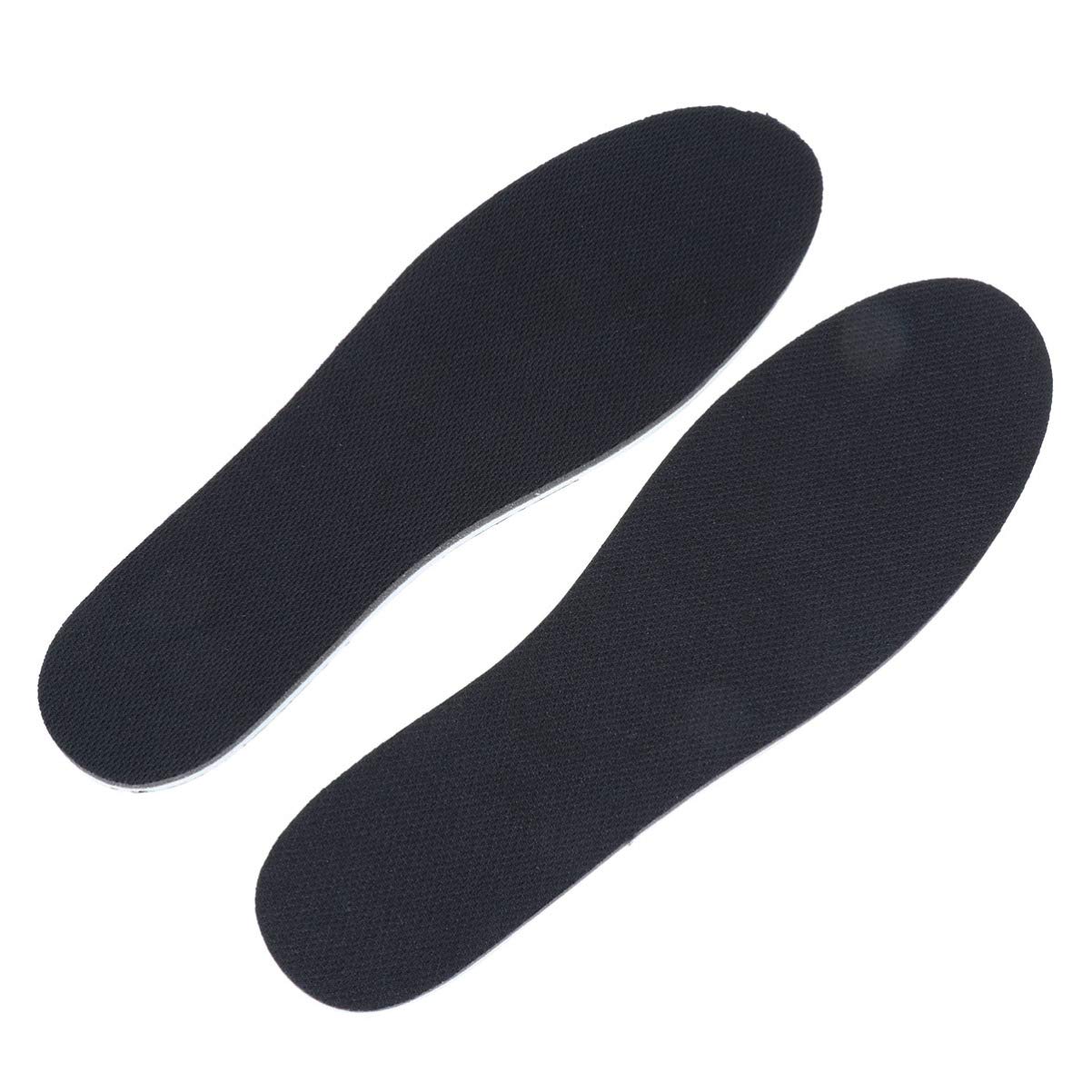 HEALLILY 1 paio di solette invisibili per aumentare l'altezza delle scarpe Soletta completa per plantare Comfort plantare Solette per uomo e donna (nero 2 cm)