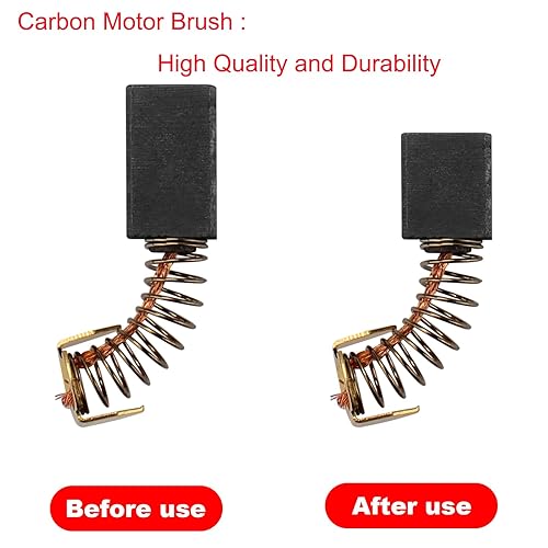 089006017092 Repuesto de cepillo de motor de carbono para sierra de azulejos Ridgid R4040 R4041S y sierra ingletadora Ryobi TS1344 TS1345-2 PCS