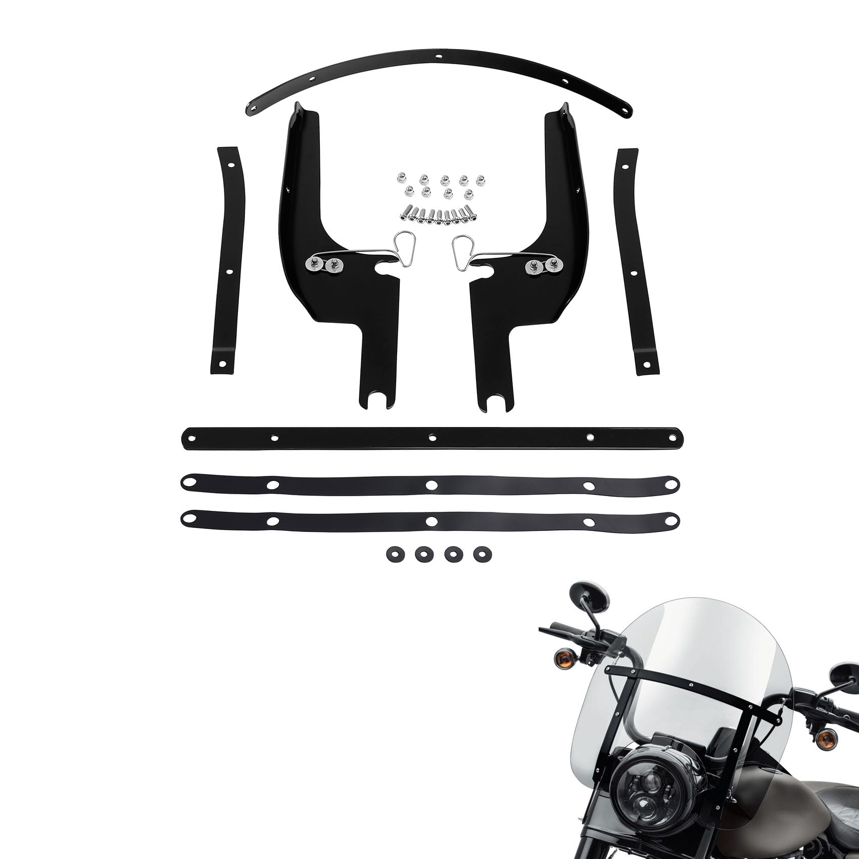 Amazon | XFMT ウィンドシールド スクリーン ブラケット マウント