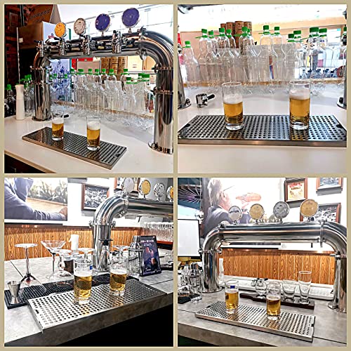 Bandeja de cerveza de acero inoxidable de 40 cm con acabado duradero 3