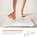 iHealth Nexus Bluetooth Body Fat Scale Smart BMI Scale Digital Bathroom Wireless Weight Scale, Body Composition Analyzer with Smartphone App 400 lbs - White gallery image