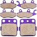 ECCPP 2004 2005 Yamaha YFZ450 FA135 Brake Pads Front and Rear Kevlar Carbon Fiber Replacement Brake Pads Kits Fit for 2004 2005 Yamaha YFZ450