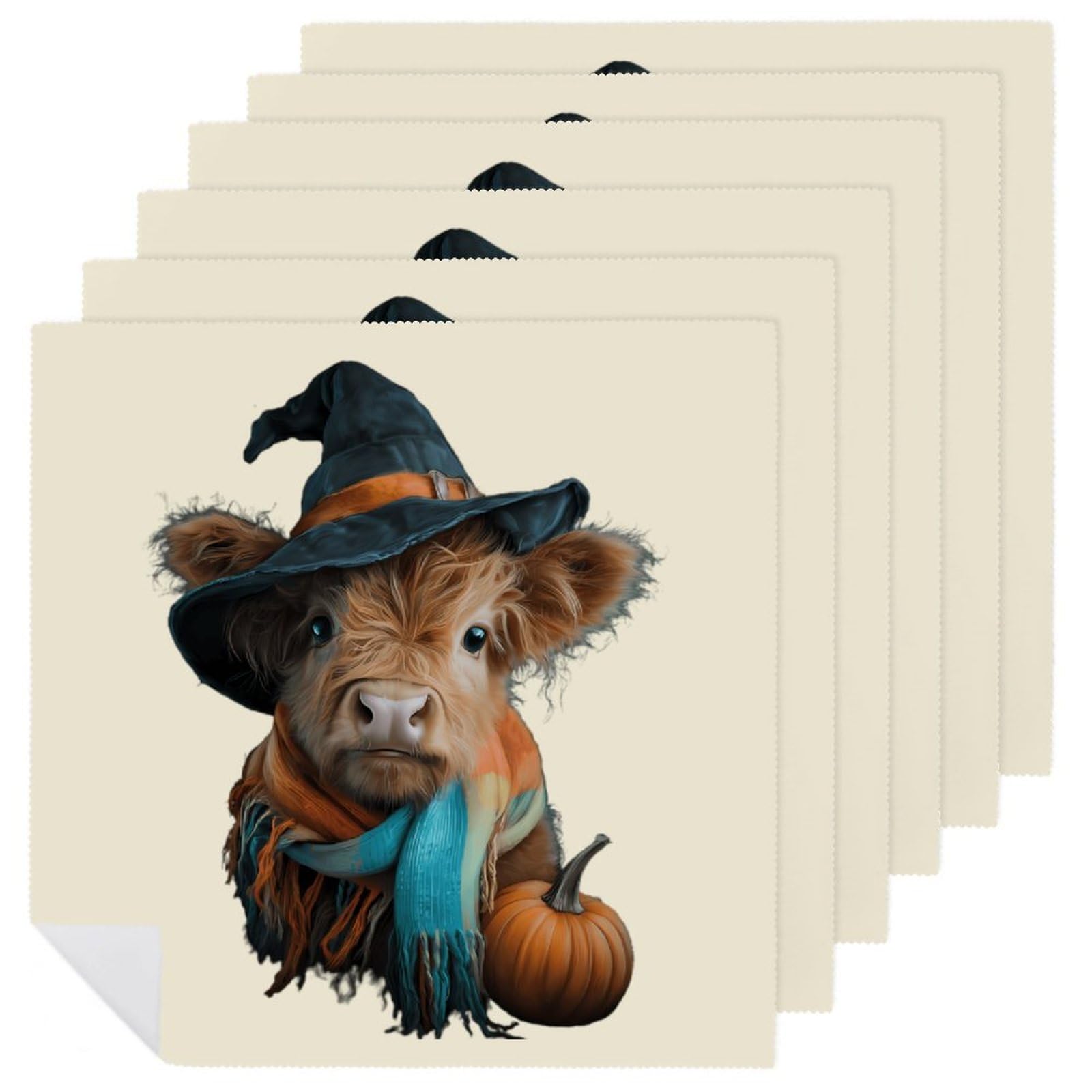 Servilletas de Halloween reutilizables de tela para evitar residuos en fiestas y hoteles