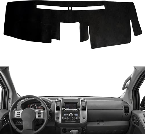 Donpida Alfombrilla para salpicadero, consola central interior personalizada compatible con Nissan Frontier 2007-2019, Suzuki Equator 2009-2012,